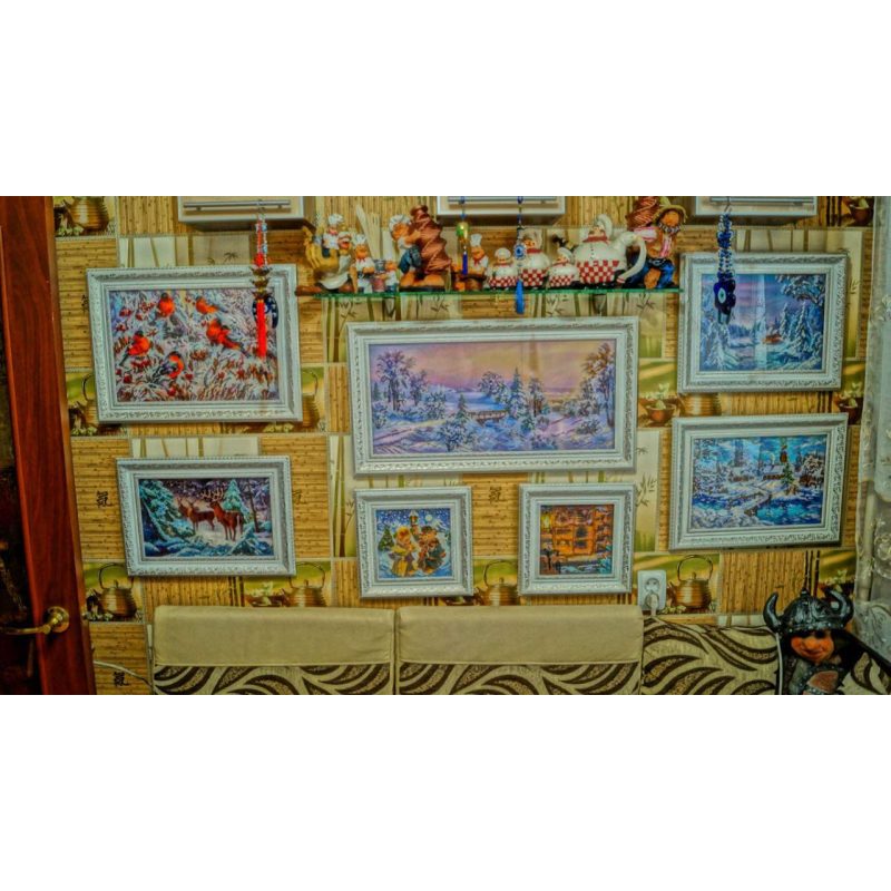 Charts on artistic canvas Magic Winter