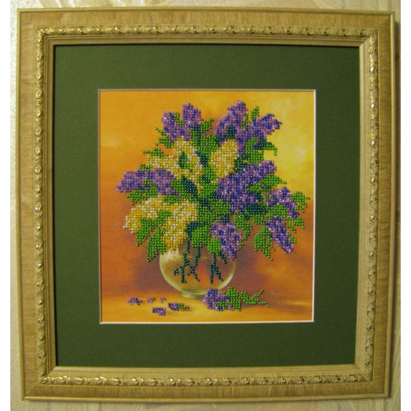 Charts on artistic canvas Lilac