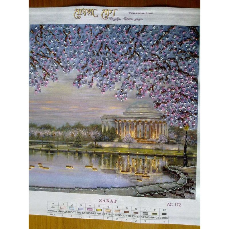 Charts on artistic canvas Sunset