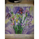 Charts on artistic canvas Aquarelle Irises
