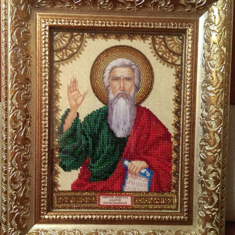 Icon's charts on artistic canvas St. Andrew