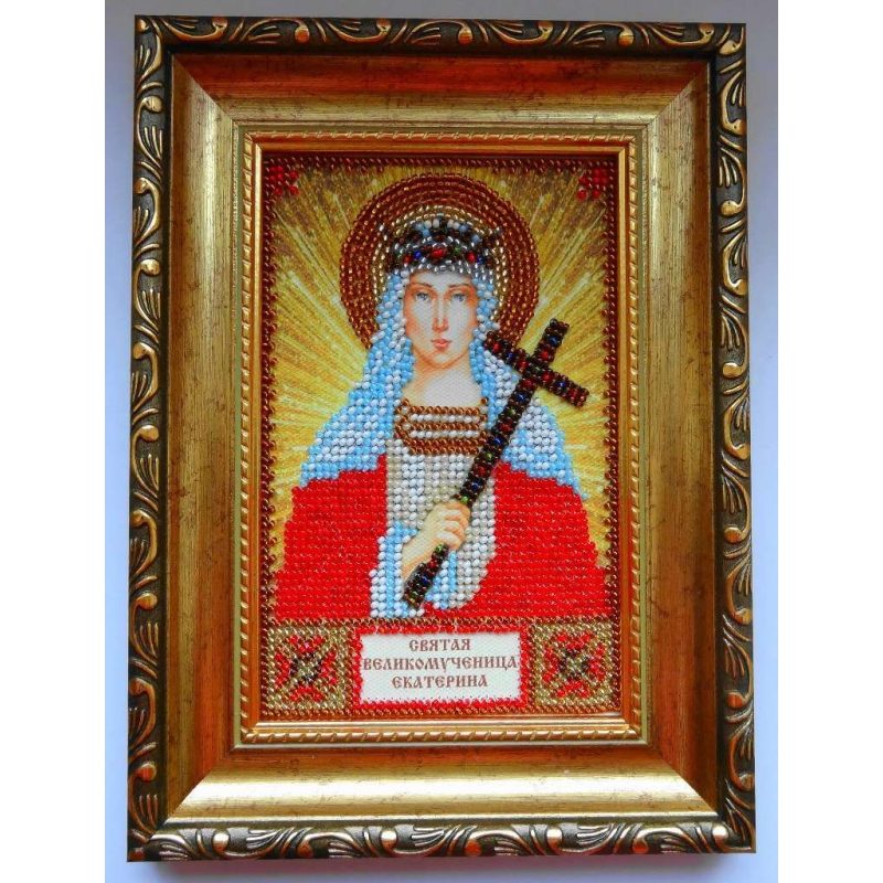 St.Icons Mini Bead embroidery kits St. Catherine