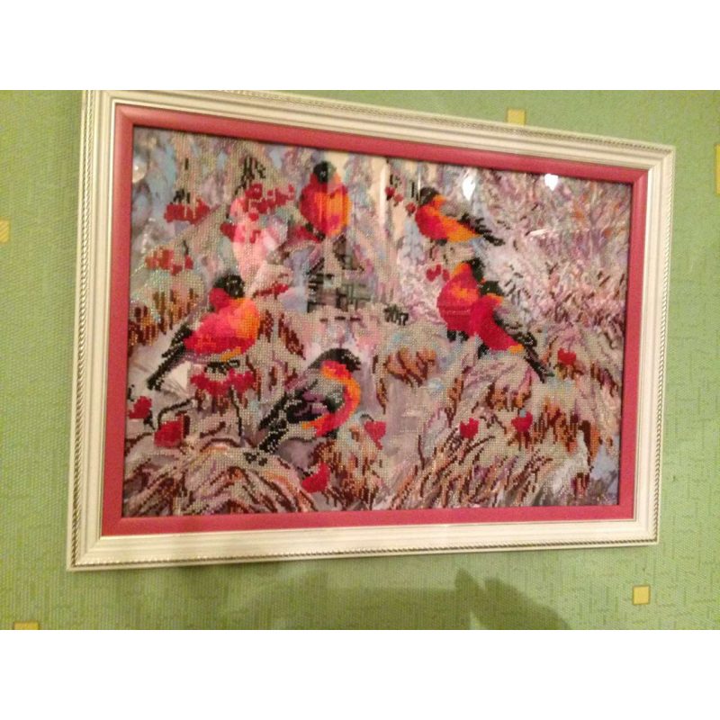 Main Bead Embroidery Kit Bullfinches