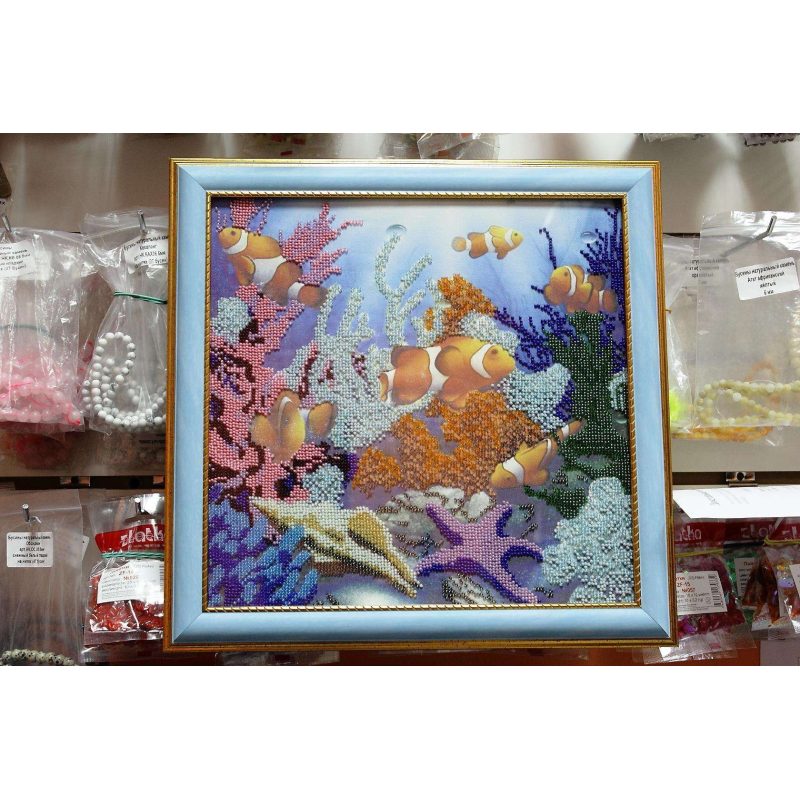 Charts on artistic canvas Under the Sea