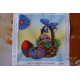 Charts on artistic canvas Easter Basket