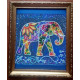 Charts on artistic canvas Indian elephant