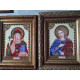 Icon's charts on artistic canvas St. Olga