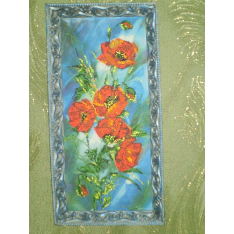Main Bead Embroidery Kit Poppy dawn