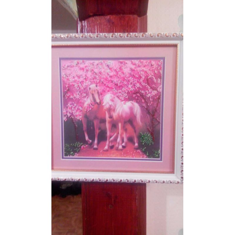 Charts on artistic canvas Horses In Love