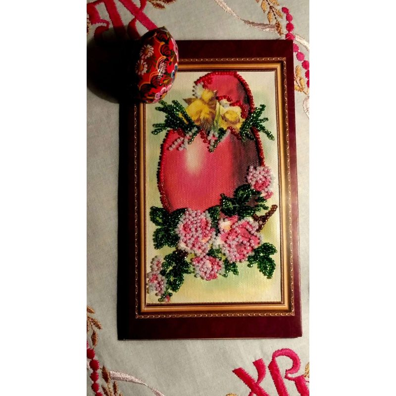 Postcard Bead embroidery kit Easter – 5