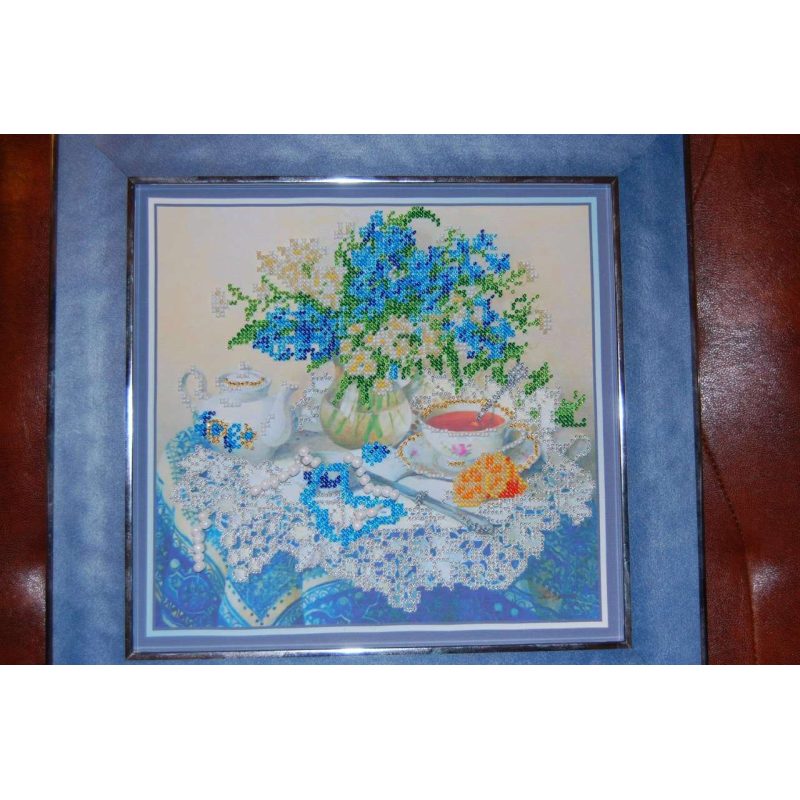 Main Bead Embroidery Kit Forget-me-nots