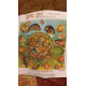 Charts on artistic canvas Sea turtle
