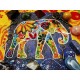 Charts on artistic canvas Indian elephant