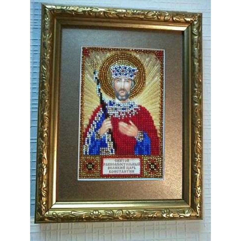 St.Icons Mini Bead embroidery kits St. Constantine
