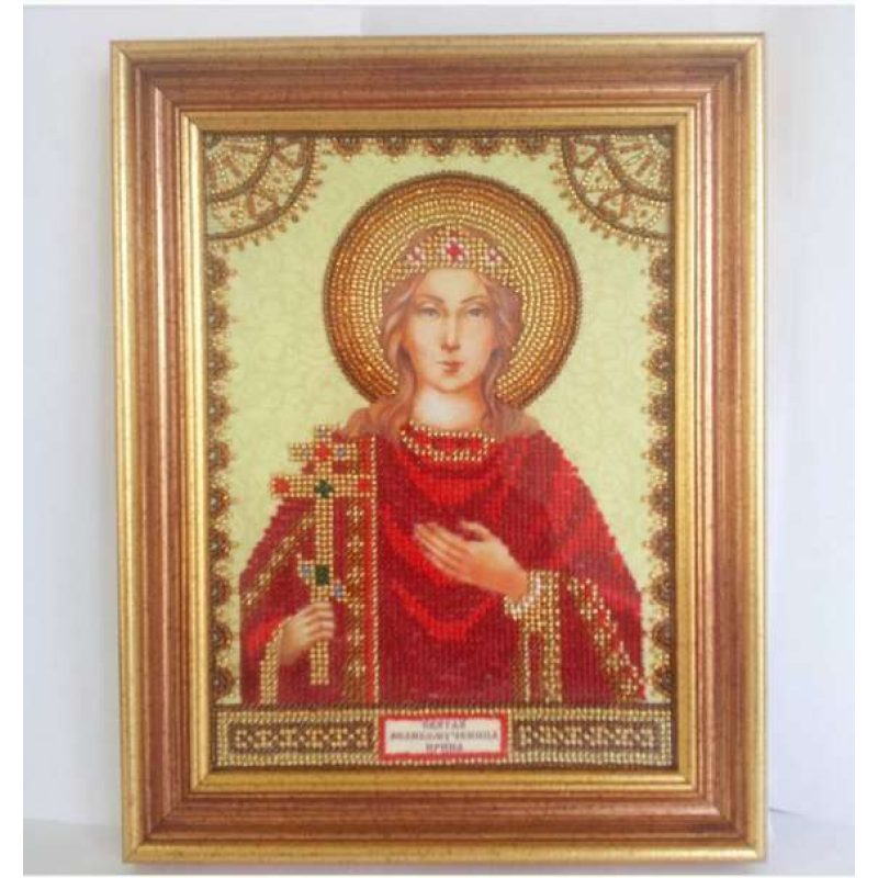 Icon's charts on artistic canvas St. Irene