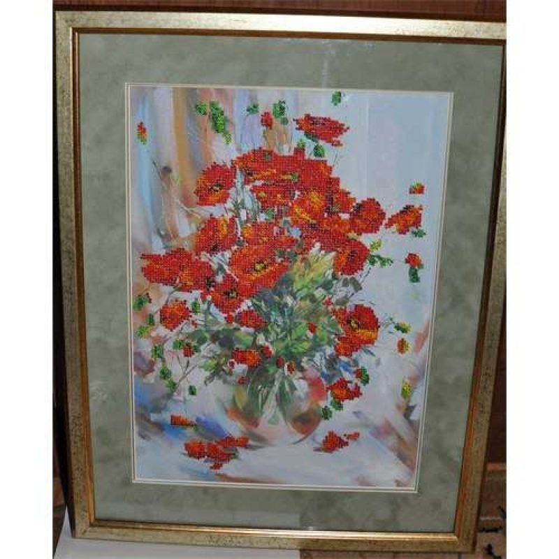 Main Bead Embroidery Kit Poppies
