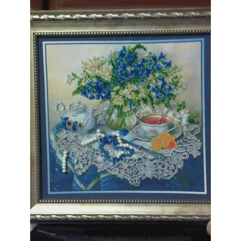 Main Bead Embroidery Kit Forget-me-nots
