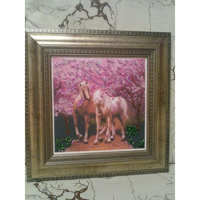 Charts on artistic canvas Horses In Love