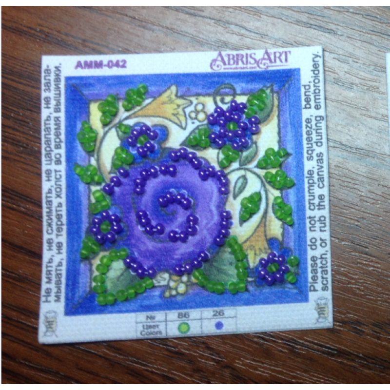Mini Magnets Bead embroidery kit Flower carpet