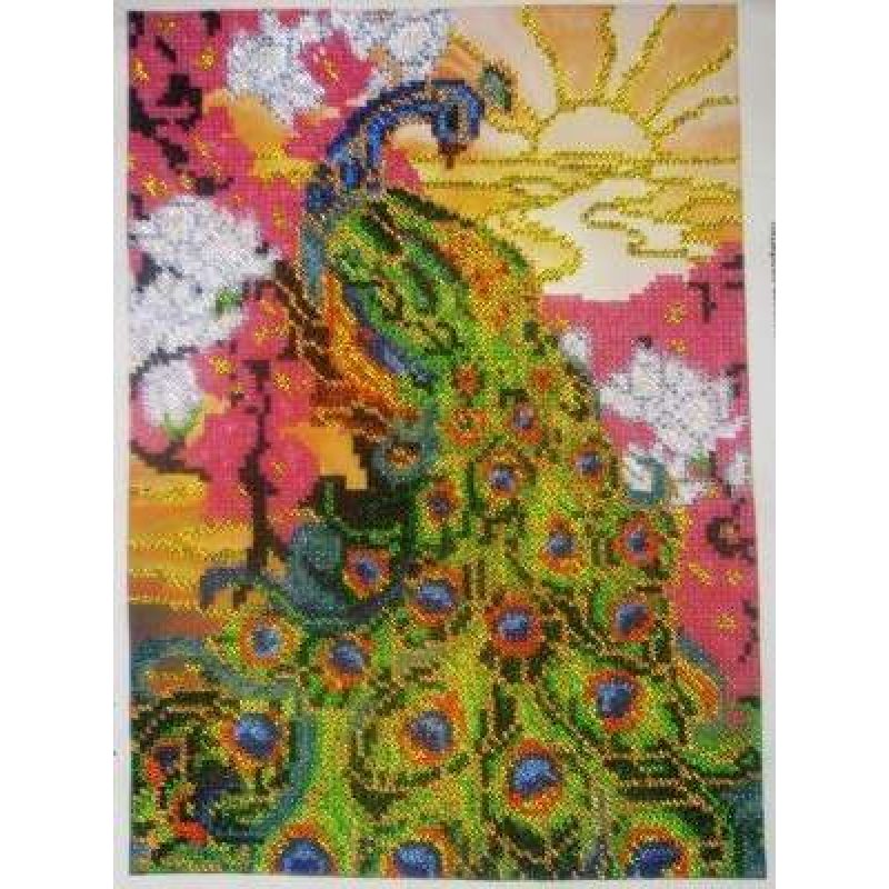 Main Bead Embroidery Kit Peacock