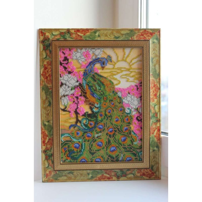 Main Bead Embroidery Kit Peacock