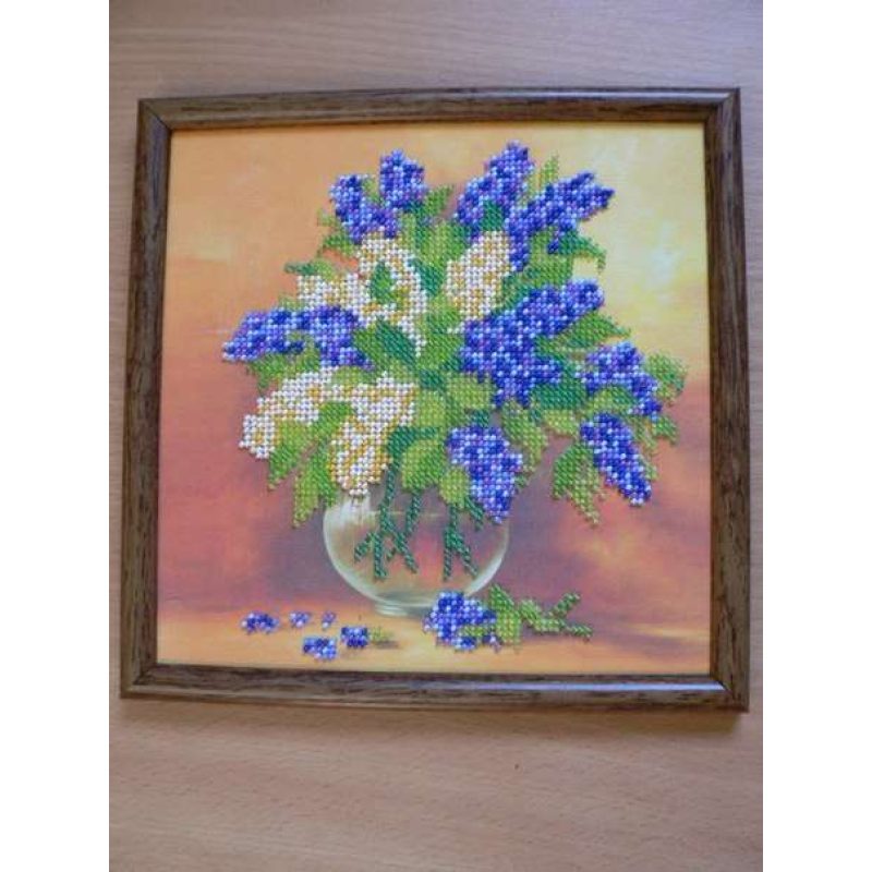 Charts on artistic canvas Lilac