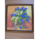 Charts on artistic canvas Lilac