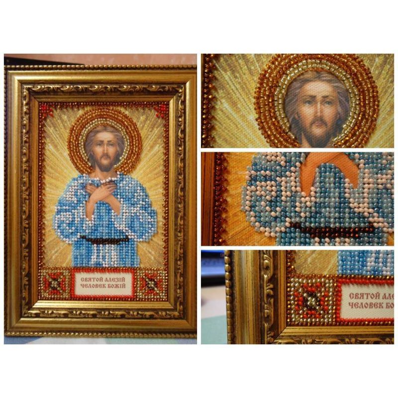 St.Icons Mini Bead embroidery kits St. Alexis