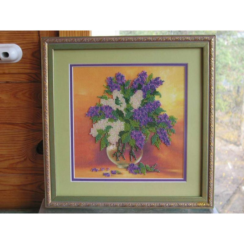 Charts on artistic canvas Lilac