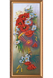 Main Bead Embroidery kit Wild flowers