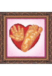 Main Bead Embroidery Kit Baby imprints (girl)