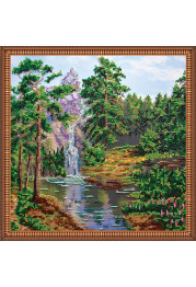 Main Bead Embroidery Kit Mountain waterfall