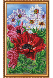 Main Bead Embroidery Kit Wild poppies – 2