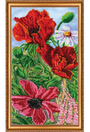 Main Bead Embroidery Kit Wild poppies – 3