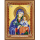 Main Bead Embroidery Kit Icon of the Mother of God «The Unfading Blossom»