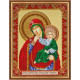 Main Bead Embroidery Kit Icon of the Mother of God "Refreshing and Refuge"