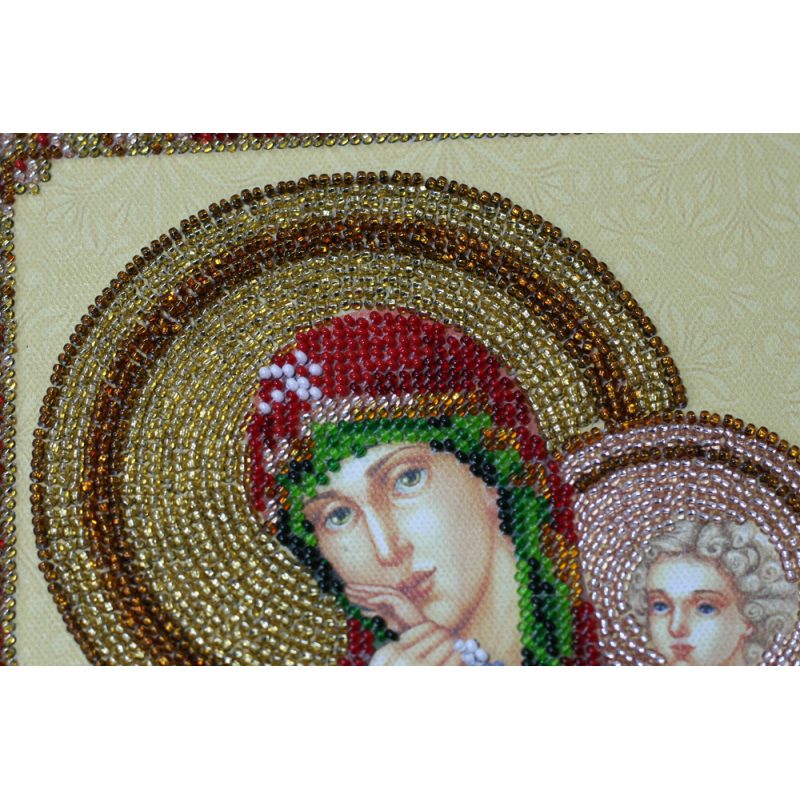 Main Bead Embroidery Kit Icon of the Mother of God "Refreshing and Refuge"