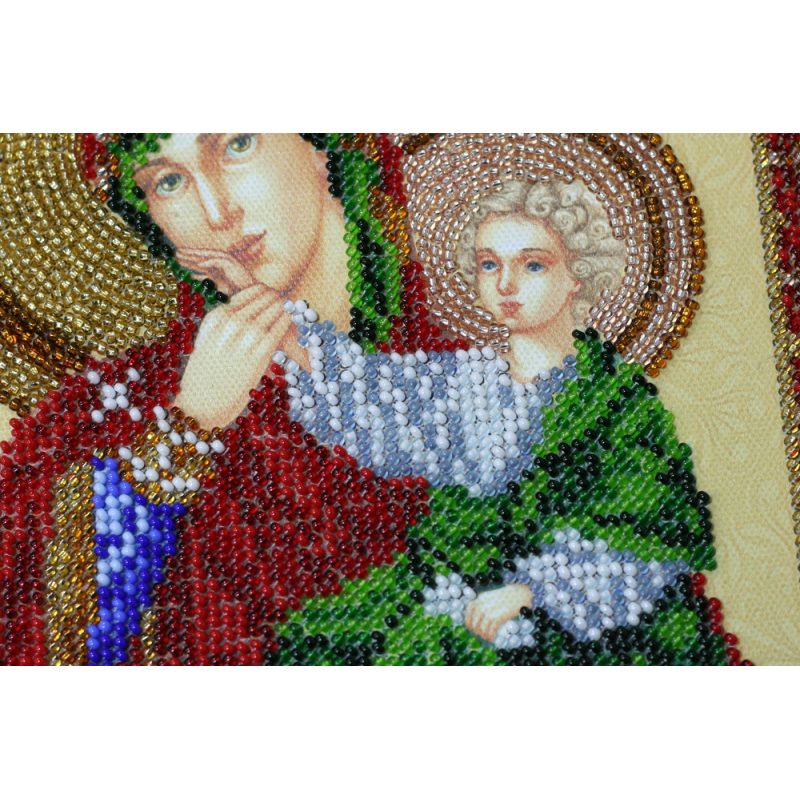 Main Bead Embroidery Kit Icon of the Mother of God "Refreshing and Refuge"