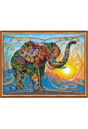 Main Bead Embroidery Kit Mosaic elephant