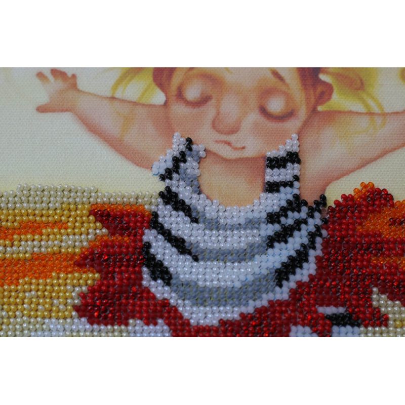 Main Bead Embroidery Kit Girl on ball