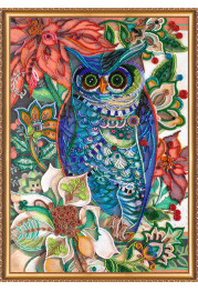 Main Bead Embroidery Kit Smart eagle owl