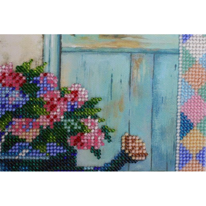 Main bead embroidery kits Hydrangea meets