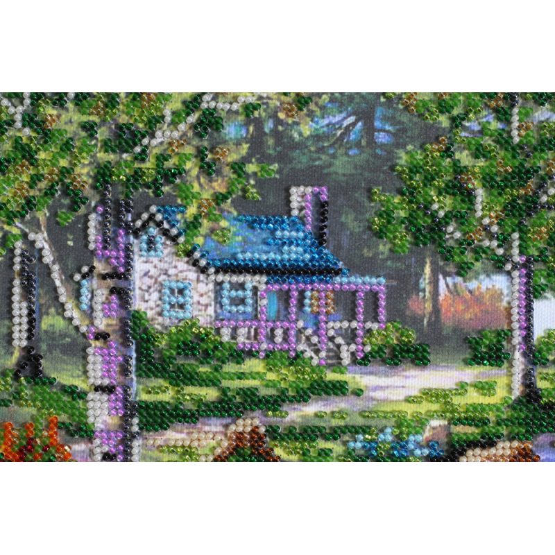 Main bead embroidery kits Mountain morning