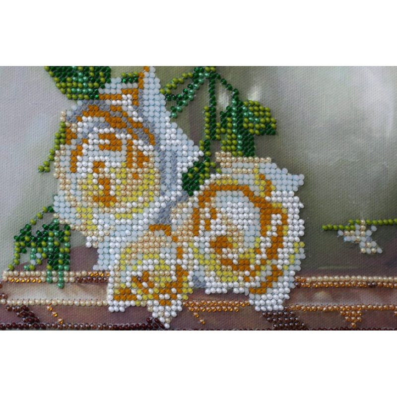 Main Bead Embroidery Kit Cream bunch