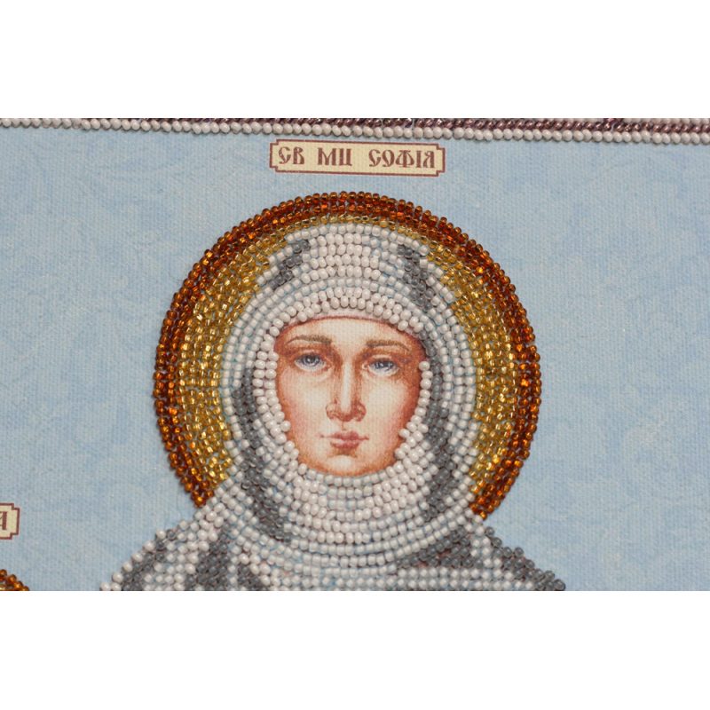 Main Bead Embroidery Kit St.Vera, Nadegda, Lubov and their Mother Sophia