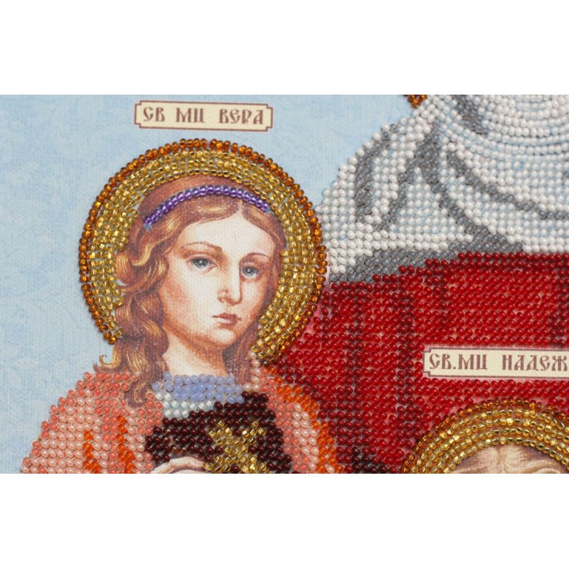 Main Bead Embroidery Kit St.Vera, Nadegda, Lubov and their Mother Sophia