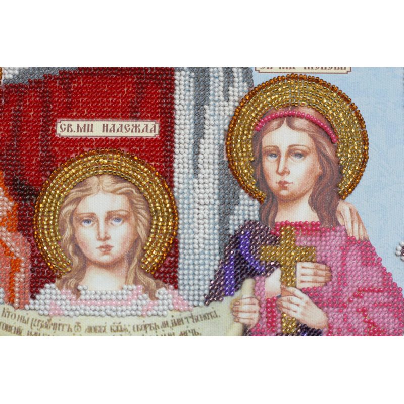 Main Bead Embroidery Kit St.Vera, Nadegda, Lubov and their Mother Sophia