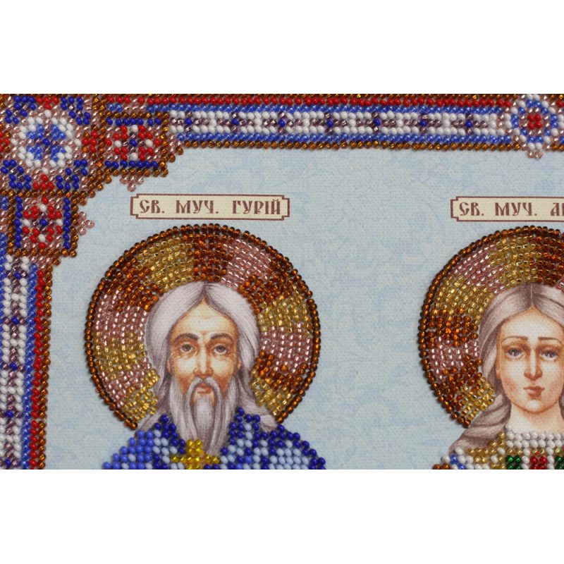 Main Bead Embroidery Kit Icons - Holy Martyrs Gurias, Abibus and Samon