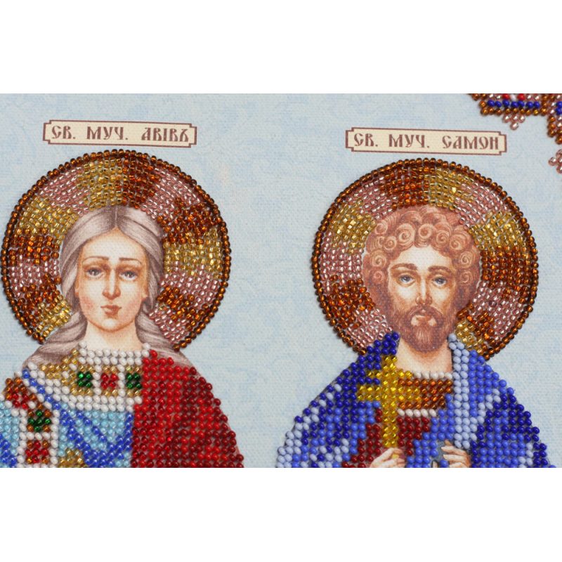 Main Bead Embroidery Kit Icons - Holy Martyrs Gurias, Abibus and Samon
