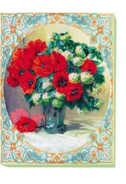 Main Bead Embroidery Kit Poppies and buldenezh